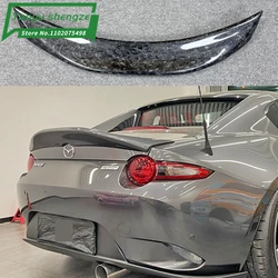 For Mazda MX5 Miata ND RF LMS Style FRP Fiber Glass Unpainted Duckbill Spoiler Trunk Wing Lip Racing Accessories Tuning Trim