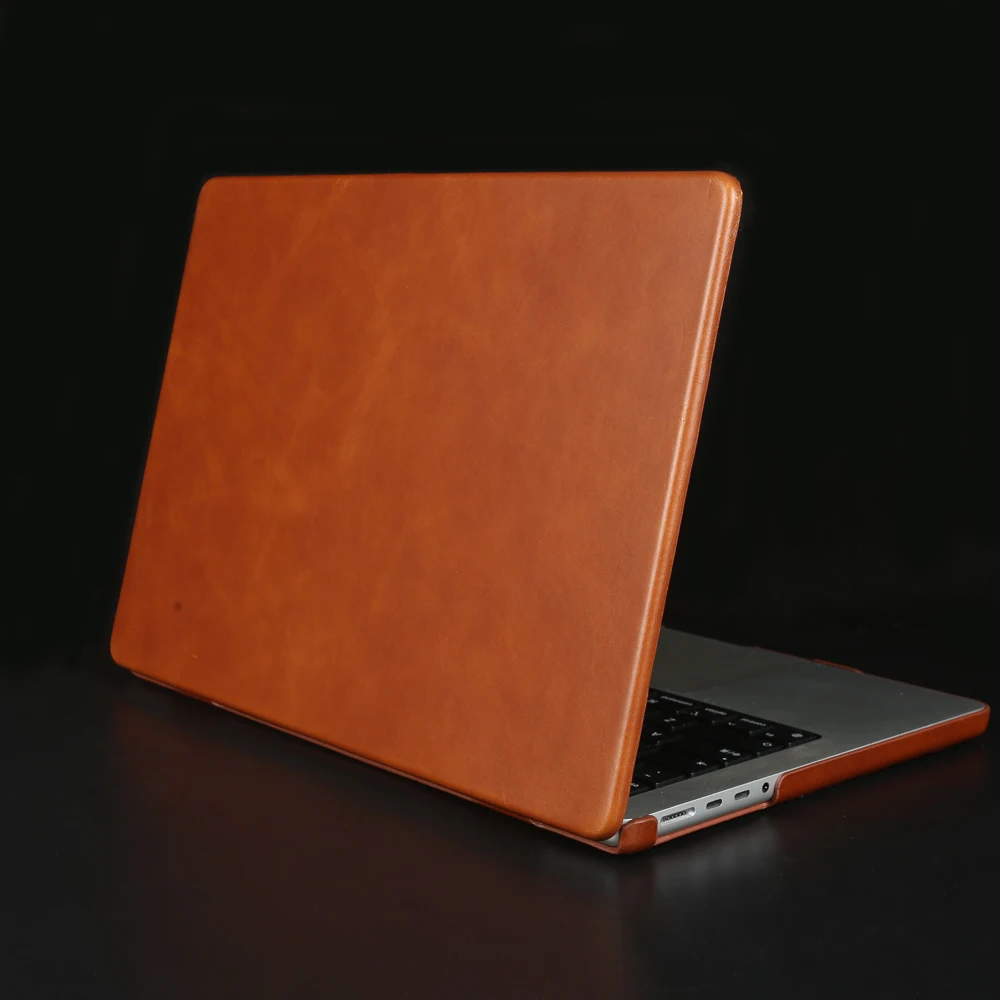 Laptop Genuine Leather Case For Macbook Pro 14 A3426 A3427 A3434 Air 13 A3240 A3449 Neo A18 A3404 Pro16 A3428 A3429 Air 15 A3448