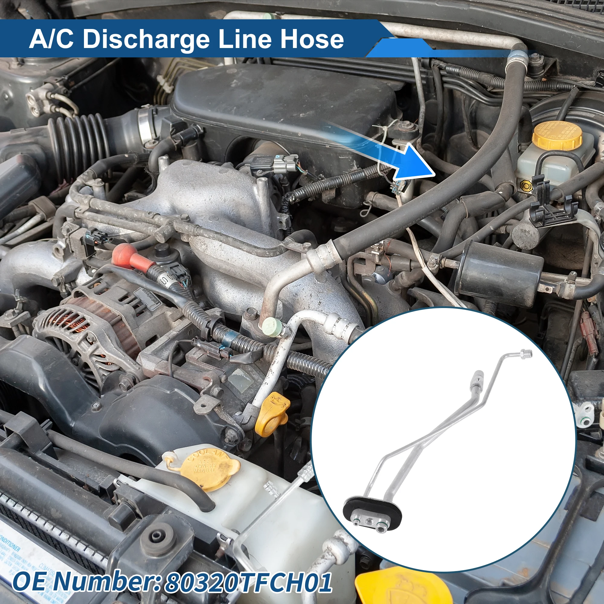 

X Autohaux A/C Refrigerant Liquid Hose for Honda Fit 2009-2013 Pressure Hose Vehicle Air Conditioning Pipe Line No.80320TFCH01