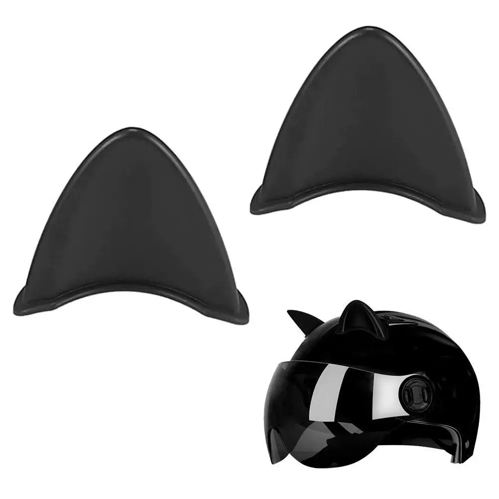

2pcs Universal Motorcycle Helmet Cat Ears Decoration Outdoor Sport Devil's Horns Corner Motorcycle Helmet Decoration Accessories