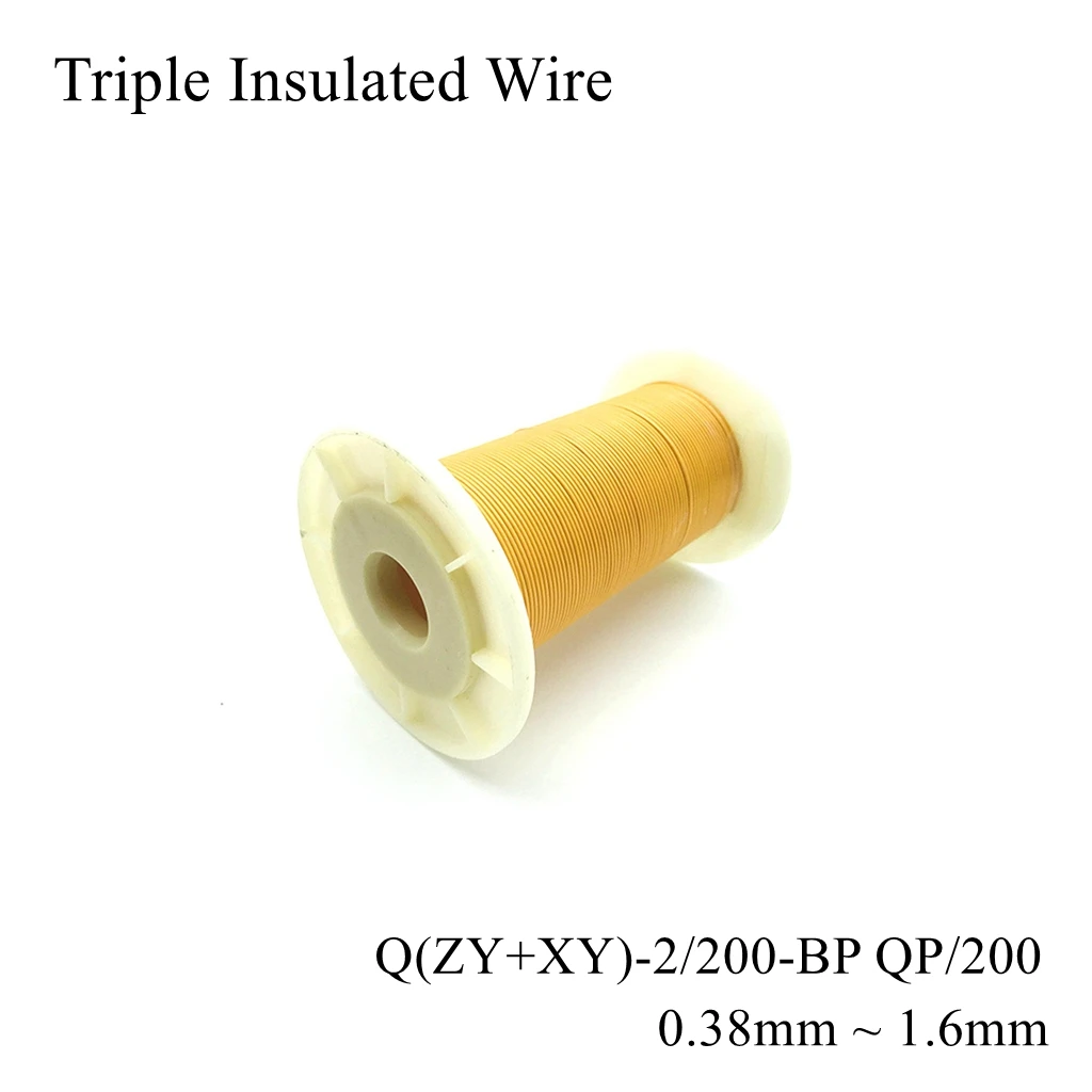 

1.25mm 1.3mm 1.35mm 1.4mm Triple Insulated Wire Insulation Copper Coil Winding Cable TIW Tex Switching Power Transformer Motor