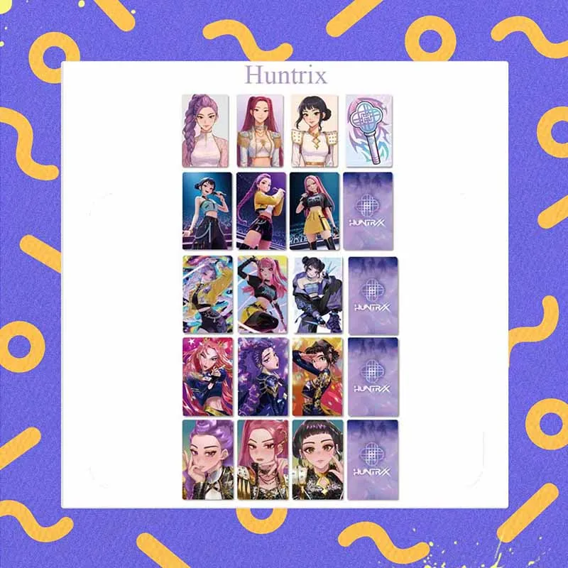 

Kpop Demon Hunters Huntrix Idol Group Корейский стиль Фотокарточки ZOEY MIRA RUMI 3/15 шт./компл. милые ломо-карты для фанатов коллекционные предметы подарок