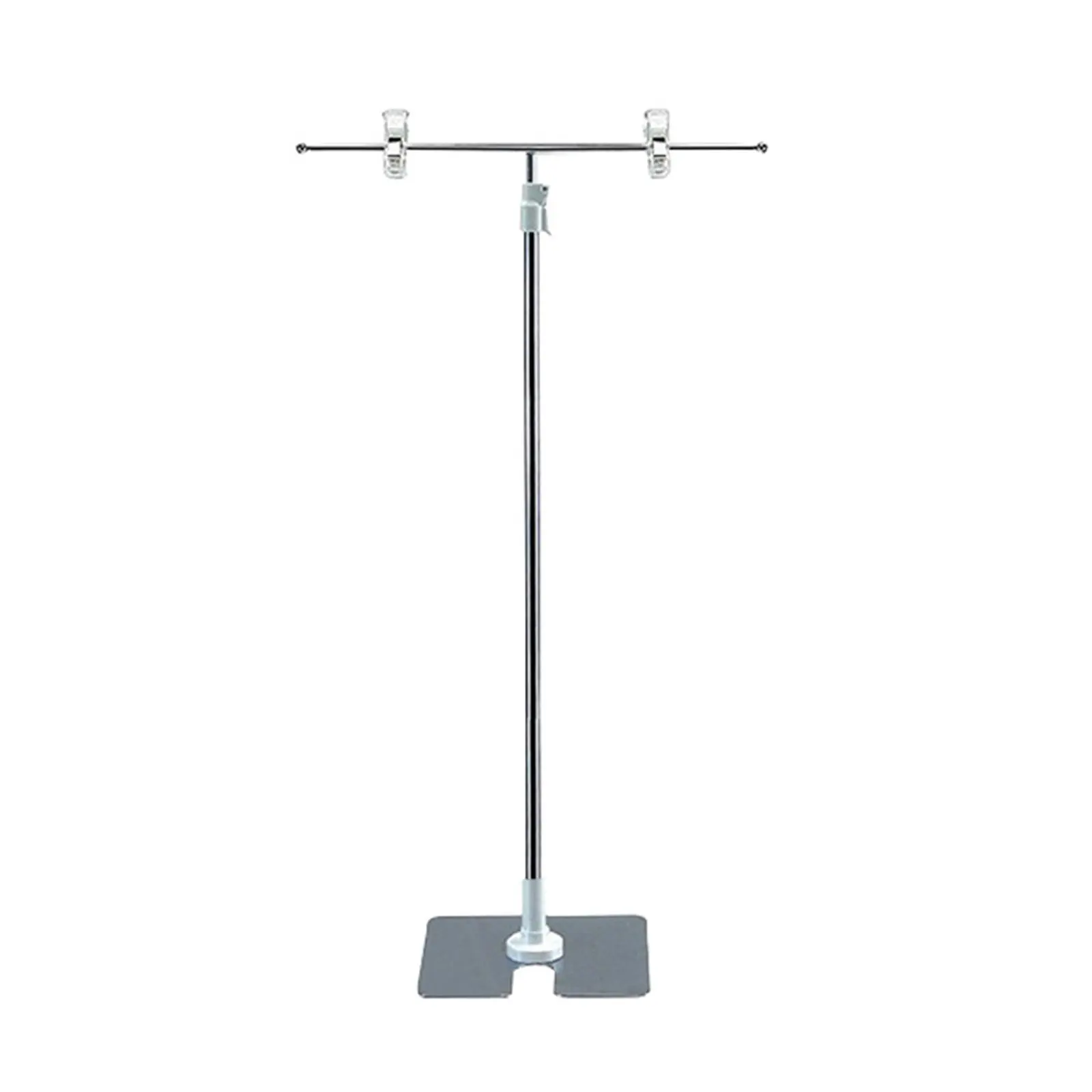 1Set T Type Sign Stand Stainless Steel Adjustable Height Poster Holder for Retail Cafes Shops Exhibition Events
