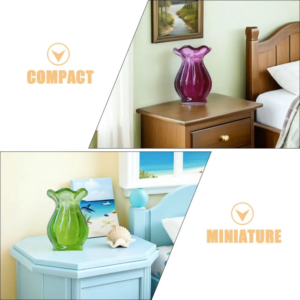 15Pcs Miniature Flower Pot Set Compact Tiny Vase for Craft Flowers Succulent Planter Dollhouse Garden Decoration Tabletop Mini