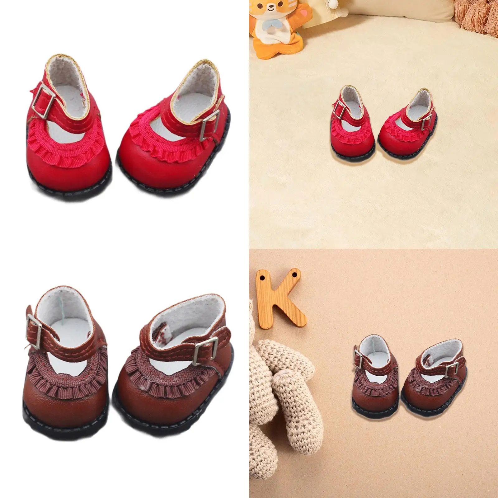 

Мини-кукольная обувь, кукольная одежда для девочек, игрушка для ролевых игр, игрушка для куклы «сделай сам», кукла, обувь из искусственной кожи, милые аксессуары для куклы 17 см