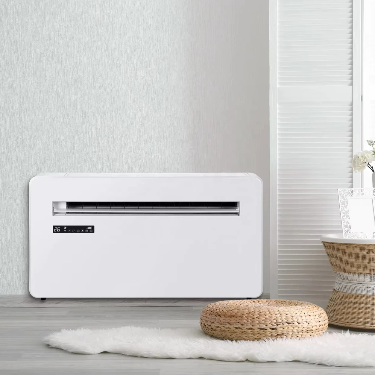 4-in-1 Multifunktionaler Monoblock-Inverter-Klimaanlage, Kühl- und Heizmodi, Ausgestattet mit Fernbedienung