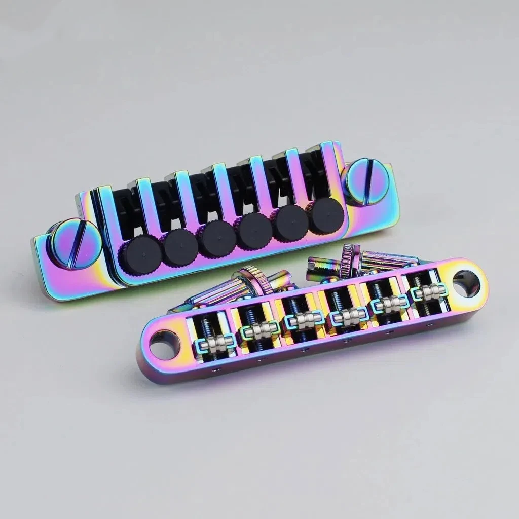 Guyker-Tune-O-Matic Roller Saddle Guitar Bridge, GM005, Vintage TP6 Tailpiece, 5Colors Available