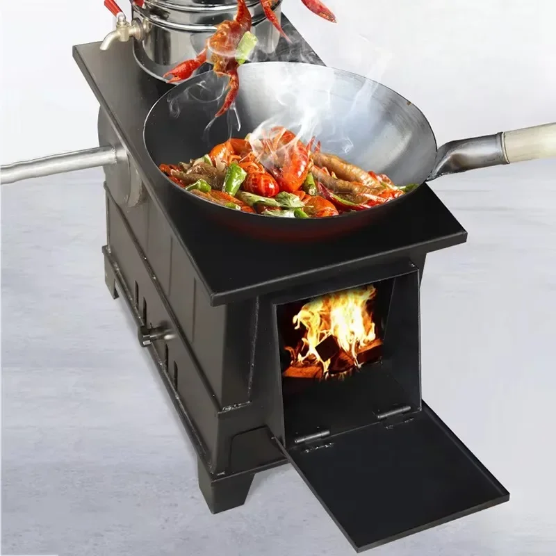 House Smokeless Camping Wood Stove Outdoor Interior Warm Winter Camping Stove Outside Indoor Camping Home Furniture