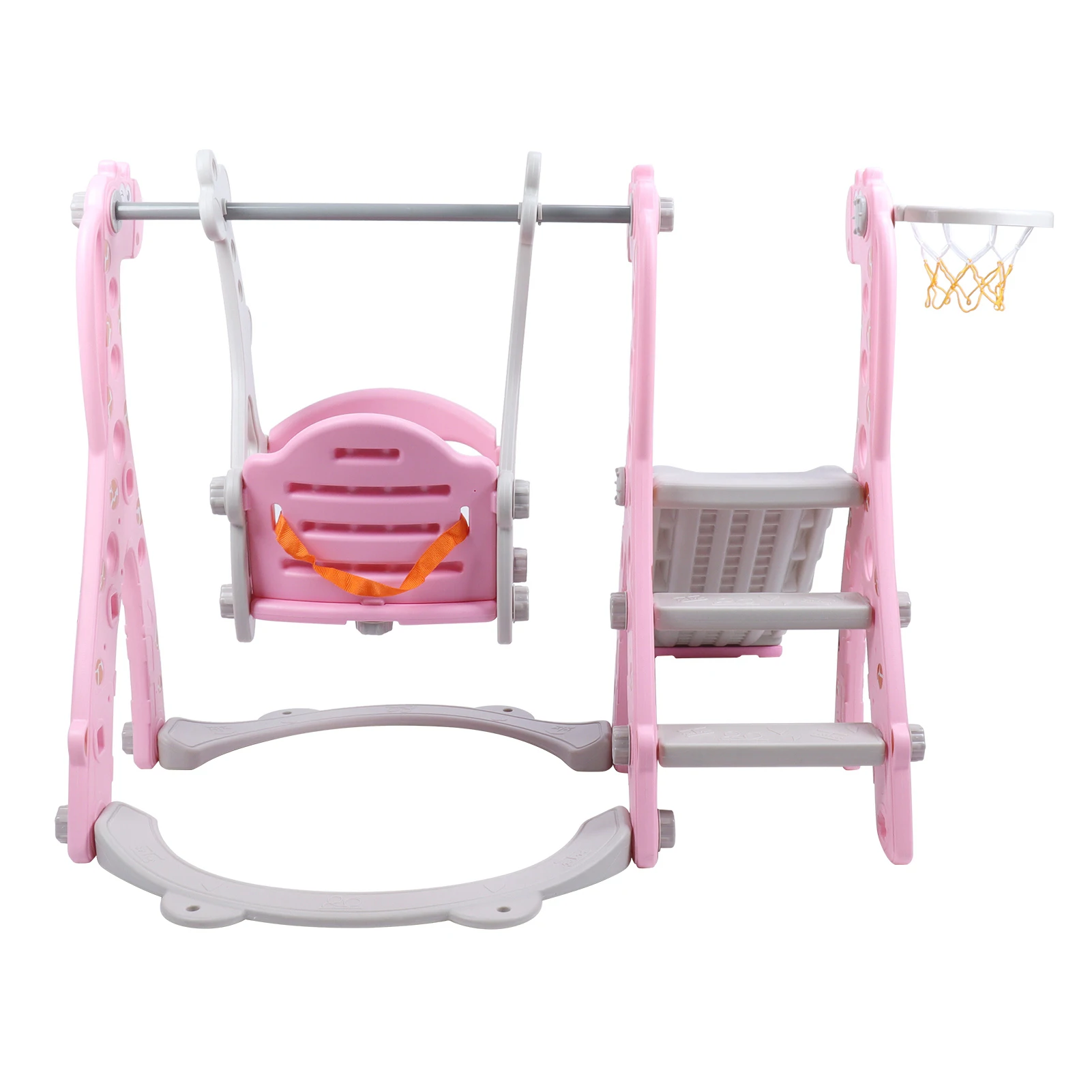 Peuter Slide Climber Swing Set met basketbalring Outdoor Indoor Kinderen Play Slide Set