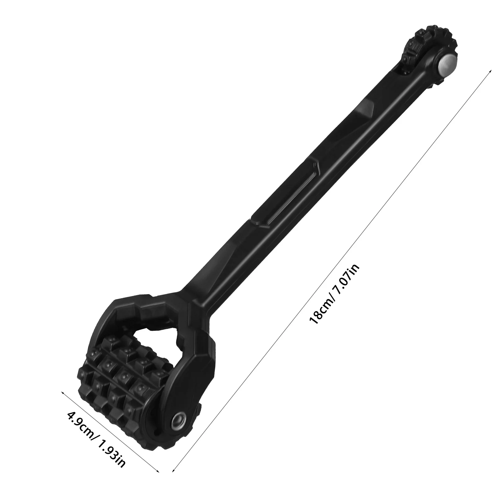 

1pcs Black Double Headed Sound Deadening Roller Car Wheel Noise Reduction PC Material Metal Roller Soundproof Tool