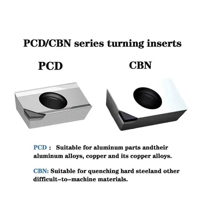 APKT1135 APKT1604 Type PCD CBN Diamond Inserts Turning Inserts For CNC Lathe Machining Of Copper Aluminum And Hardened Steel