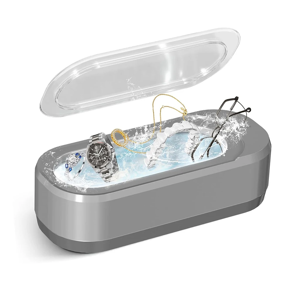 KUNPHY プロフェッショナル超音波ジュエリークリーナー機眼鏡時計リングネックレスコインカミソリコームツールを洗浄するための