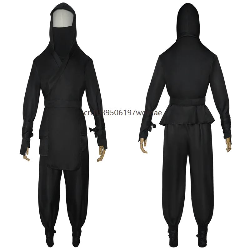 

Black Ninja Costume Adult Assassin Role Play Warrior Suit Anime Cosplay Party Costumes Stage Performance Full Set
