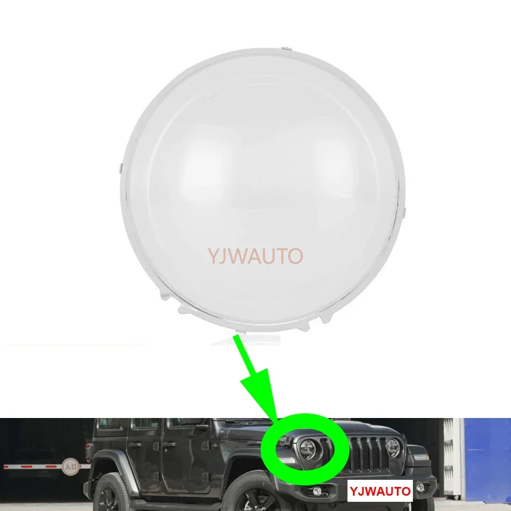 

Для Jeep Wrangler 2018 2019 2020 2021 2022 2023 2024 крышка фары автомобиля замена линзы переднего абажура авто корпус