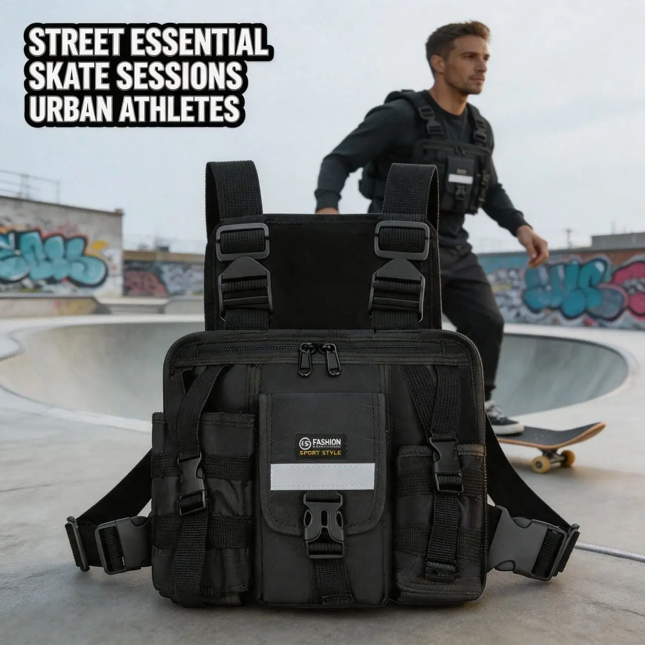 Hot Sale Running Vest Outdoor Multifunctional Multi Pocket Modern Minimalist