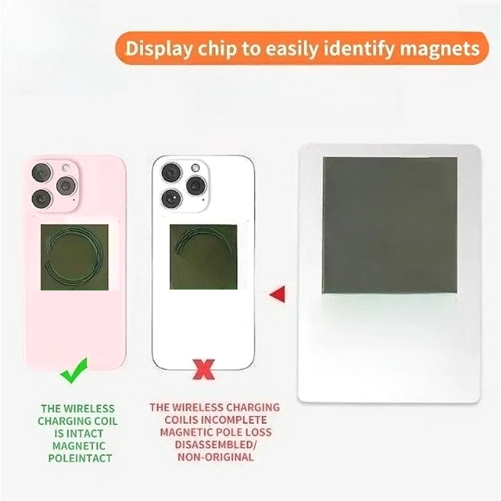 

Magnetic Field Viewer Magnet Poles Testing Card for Mobile Phones Magnetism Area Film Card Detector Pattern Display tools