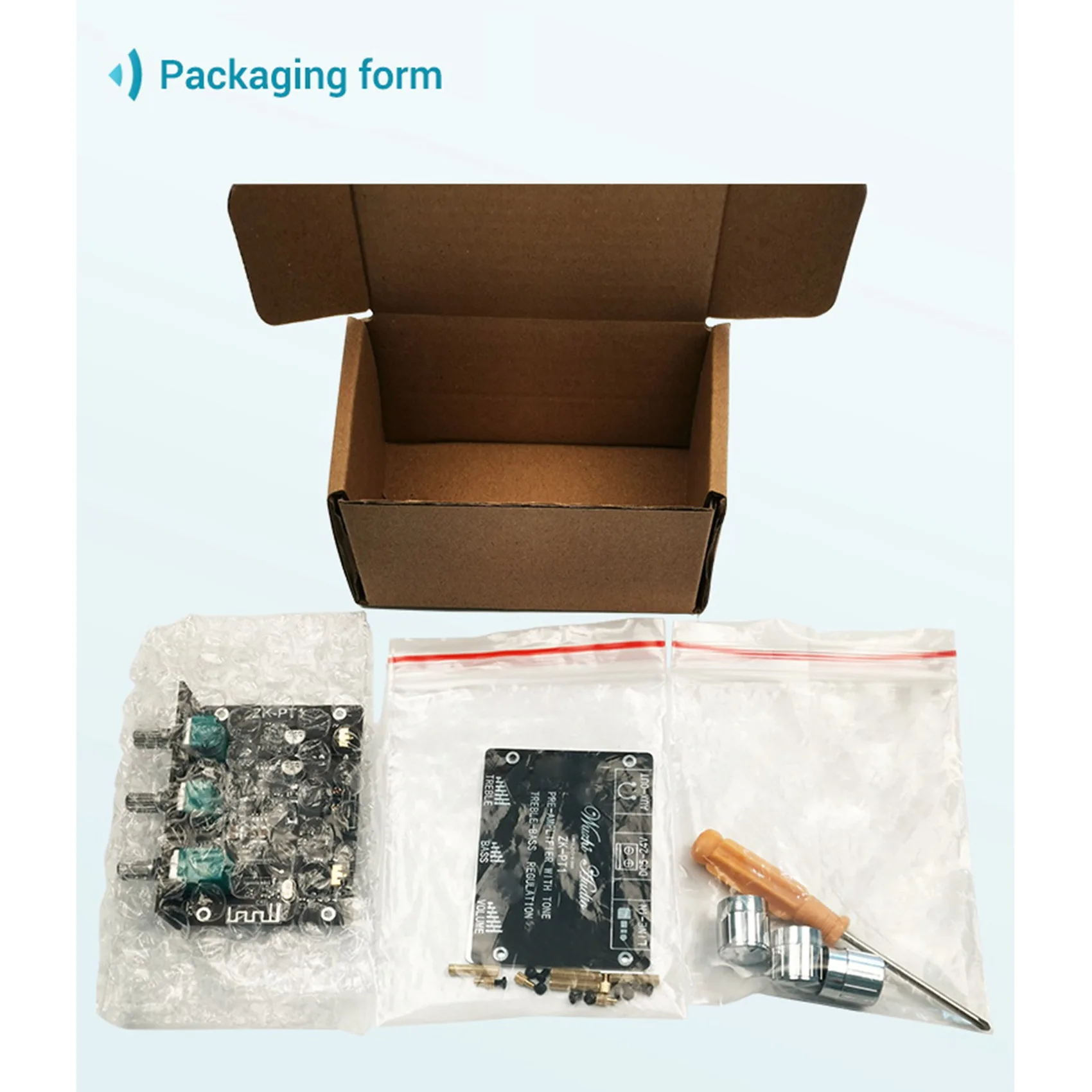 

Bluetooth 5.0 Decoder Board Dual Channel Stereo Low Noise High And Low Tone Pre-Module Amplifier Board ZK-PT1-Y18A