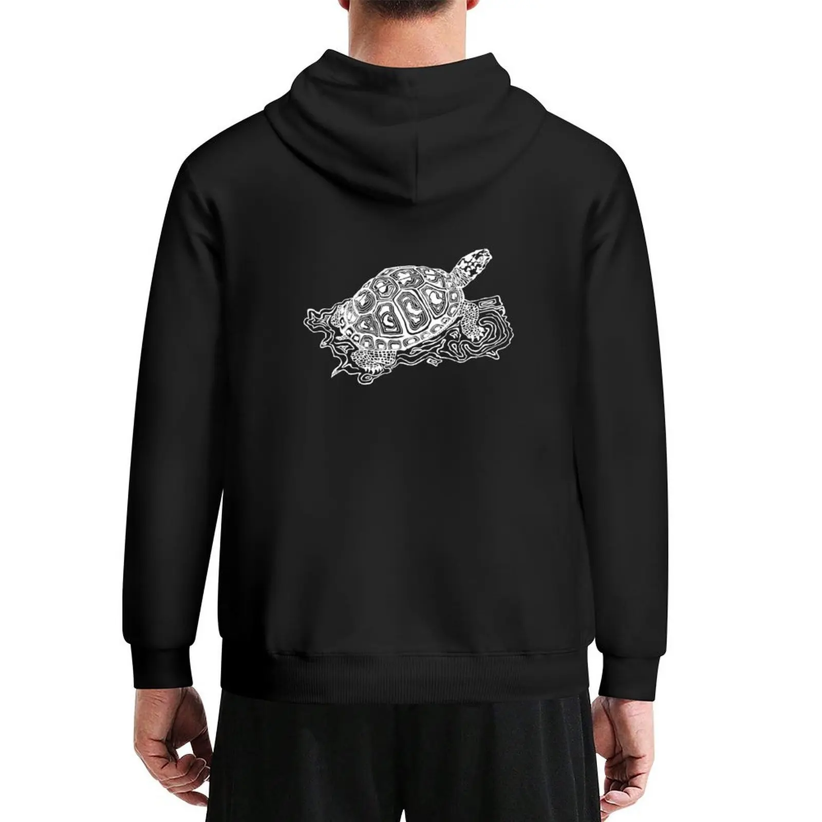 

Hand drawn- Turtle Ink Doodle Hoodie anime clothing men's coat mens clothes new in hoodies & sweat-shirt