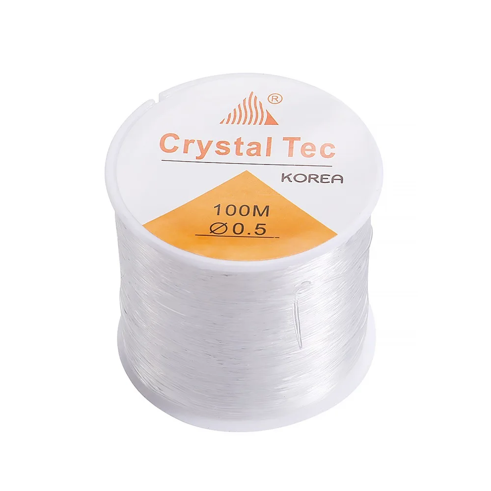100m Starkes Elastisches Kristallschnur-Perlenband für DIY-Schmuckherstellung, Halsketten, Armbänder, Perlenfäden, Dehnbar, Dicke 0,5-1mm – Detail 7