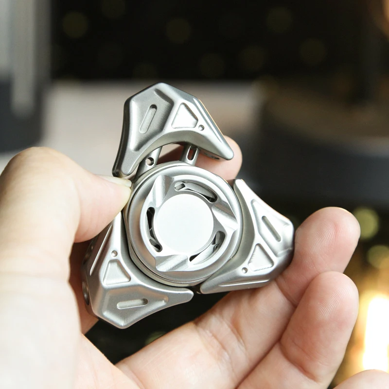 Hellhound EDC acier inoxydable mécanique armure ouverte Gyroscope du bout des doigts bureau soulagement du stress jouets Fidget Spinner jouet de bureau