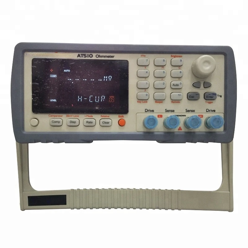 

AT510 DC Digital Resistance Meter with 1micro ohm-3M ohm Measurement Range Low Ohm Meter