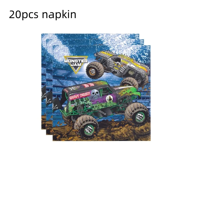 Cartoon Racing Monster Truck Spiel Party Einweg Tischdecke 108*180cm Geburtstag Tischdecke Baby party Party Camping Matte Dekor – Detail 5
