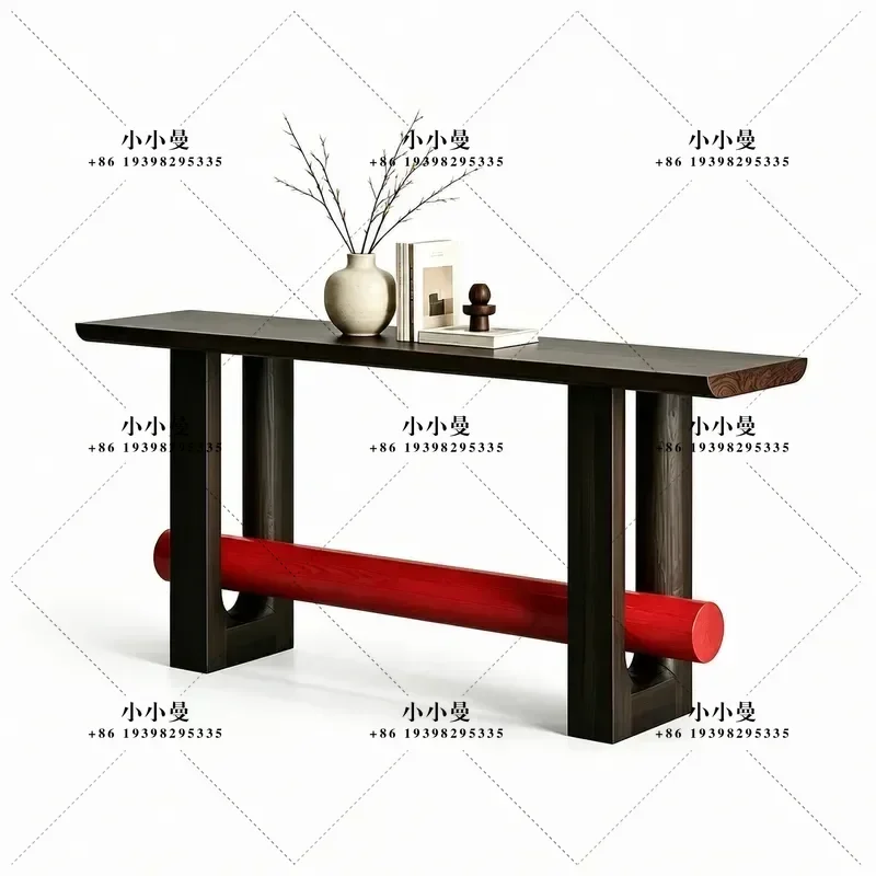 Chinese Antique Style Entrance Table Decorative Console Table for Entryway Hallway Open End View Design Home Furniture