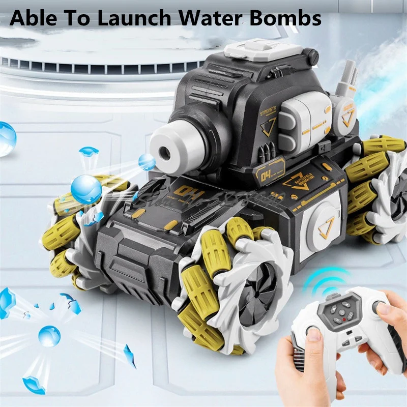 Elektryczny zegarek z czujnikiem zdalnego sterowania Bomba wodna Czołg samochodowy 2.4G 360 Stunt Rotation Stunt Multiplayer Battle Drift RC Tank Toy Car
