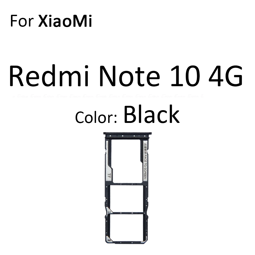 Sim Card Micro SD Card Tray Socket Holder Slot Container Connector Adapter Reader Parts For XiaoMi Redmi Note 10 Pro Max 4G 5G