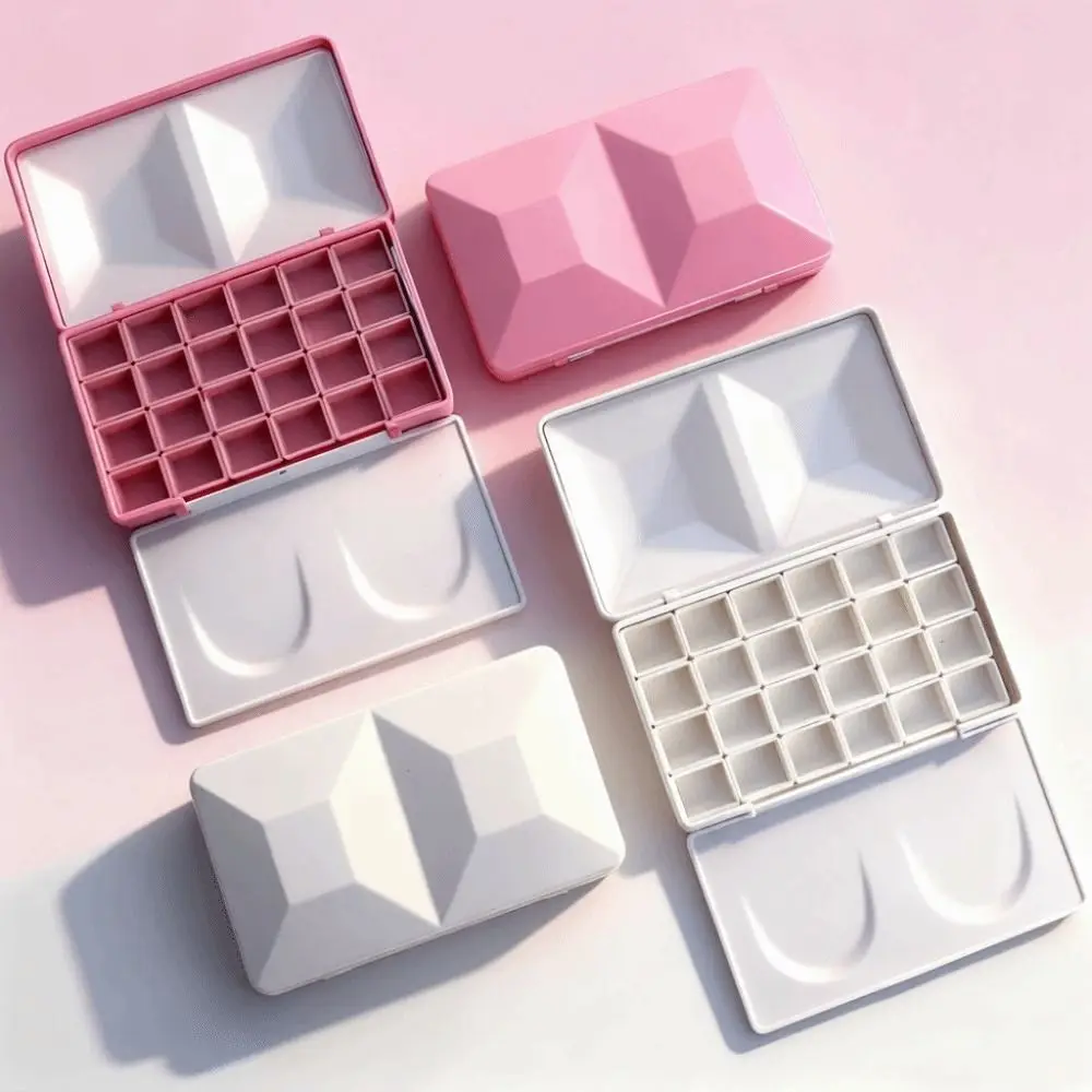 Big Size Travel Case Palette Half Pans Empty Box Refill Case Half Pans Palette Imitation Enamel Diamond Painting Box
