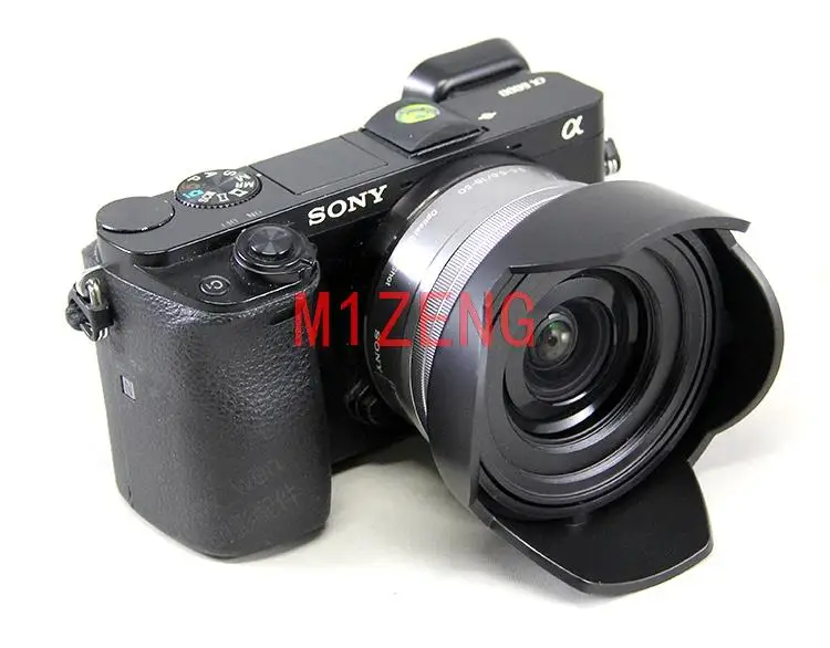 40.5mm Reverse flower Lens Hood cover for SONY E PZ 16-50mm f3.5-5.6 OSS camera lens A5100 A6300 A6400 A6500 NEX5T zve10 image 4