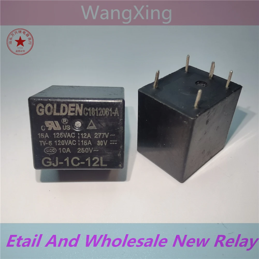 

GJ-1C-12L GJ-1C-24L Electromagnetic Power Relay 5 Pins