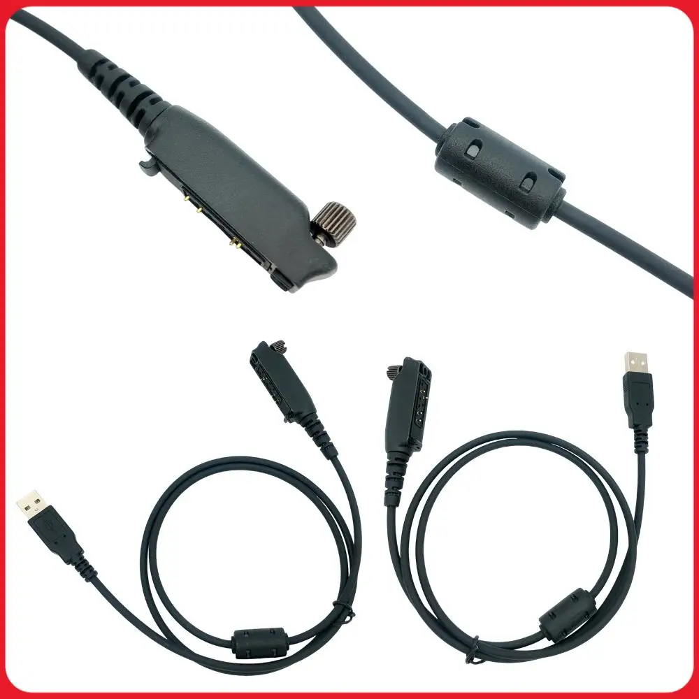 

USB Programming Cable 100cm Length Accessories USB Programming Data Cable Compatible for Kirisun DP990 Walkie Talkie