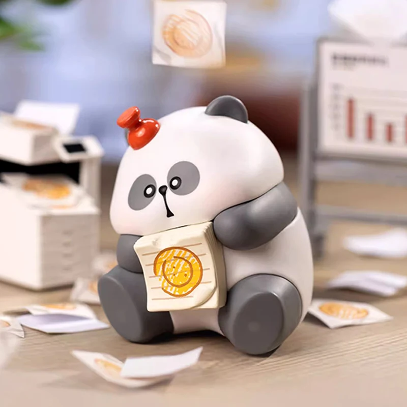 Toycity "MR.PA لا تجول إلى Pua Me" الأصلي Artoon صندوق أعمى اللعب عمل الشكل لطيف الباندا جمع صندوق غامض الأطفال هدية