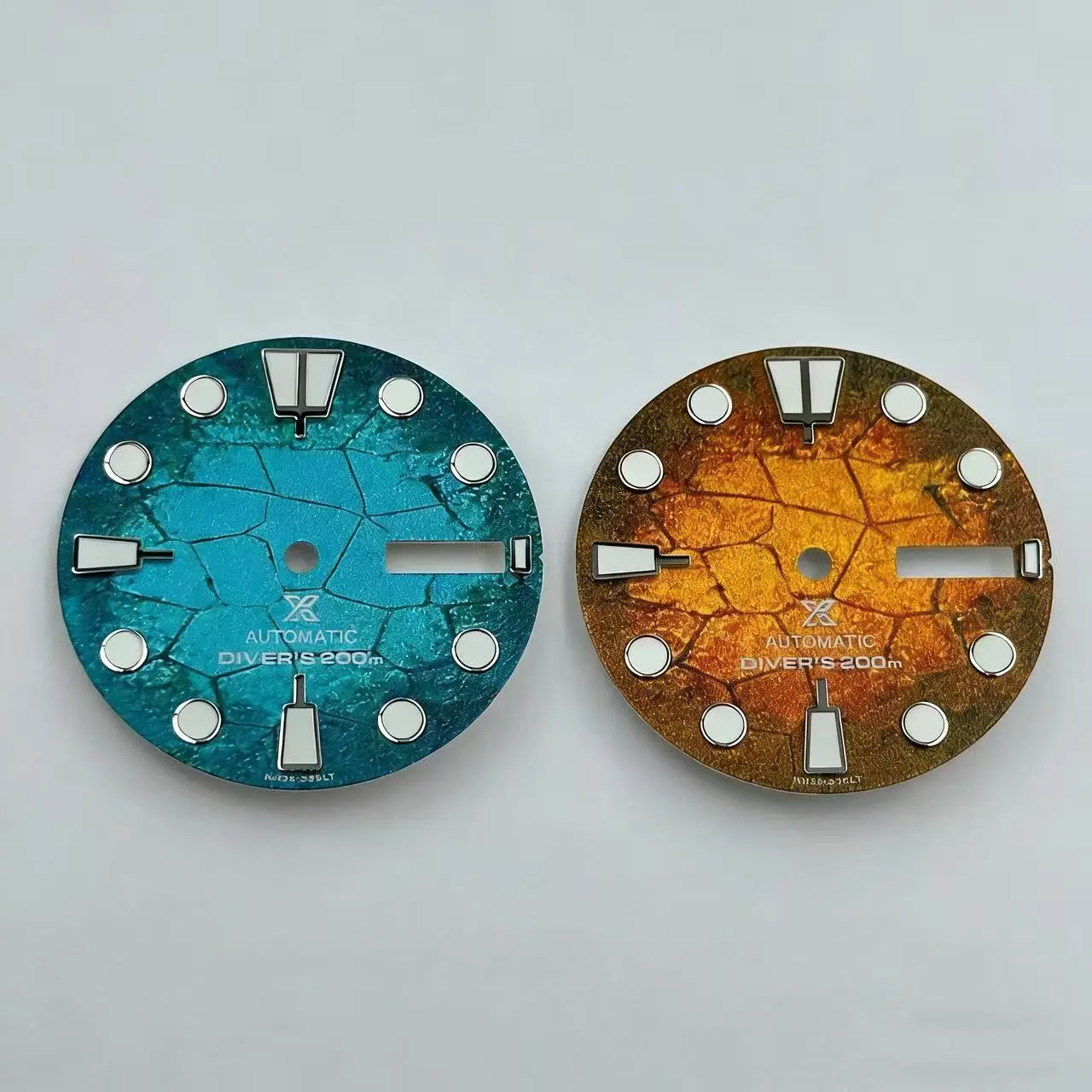 

28.5mm NH35 dial / NH36 dial abalone green lume original mechanical watch S dial suitable for Seiko modification