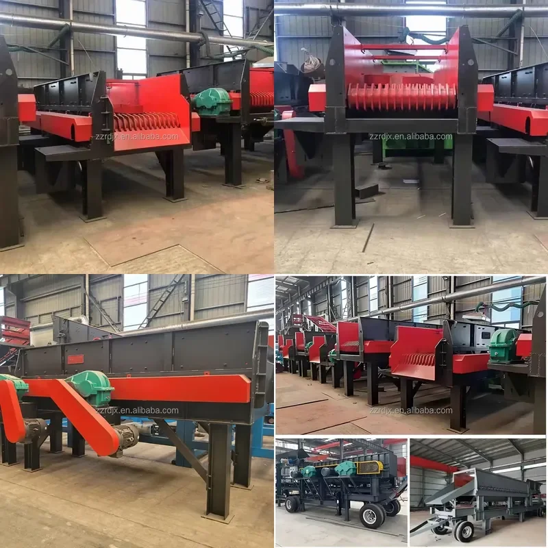 Automatic Mud Stone Wobbler Feeder Roller Machine Mineral Soil Separation Rock and Clay Wet Separator