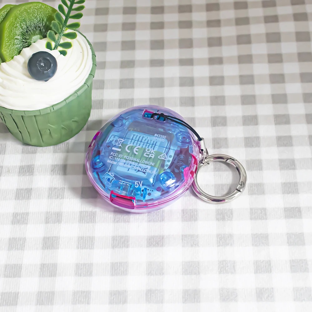 

PC Protective Case for Tamagotchi Uni Game Console, Transparent Protective Cover with Lanyard, Protective Shell with Shockproof