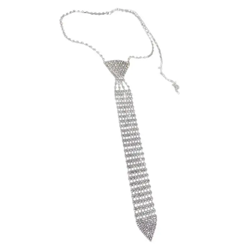 652F النساء الراين ربطة العنق قلادة الرقص ازياء مجوهرات اكسسوارات للنساء حفل زفاف الرقص