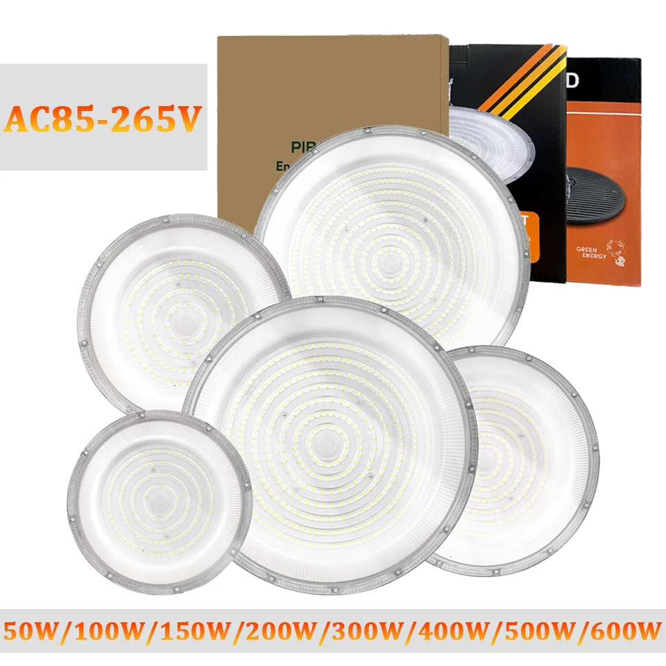 

LED High Bay Light Industrial Light Work lights 100W 150W IP65 Waterproof Taller Ceiling Lights For Garage Gym Factory Warehouse