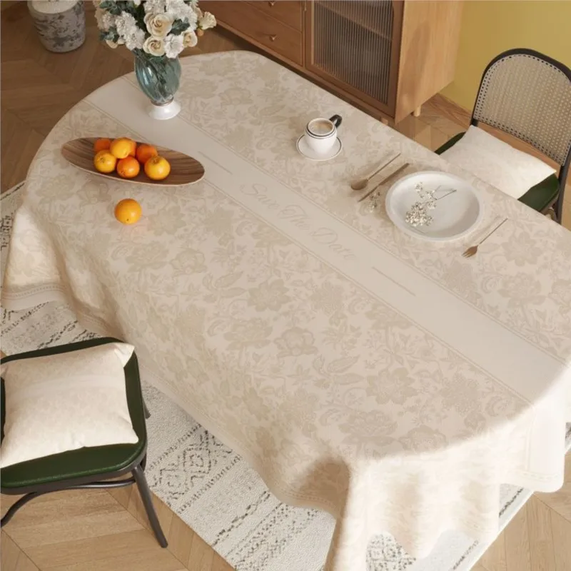 PVC Style Tablecloth Waterproof Oil Resistant Heat-resistant Washable Dining Table Tablecloth Houshold Durable Table Cloth ZG890