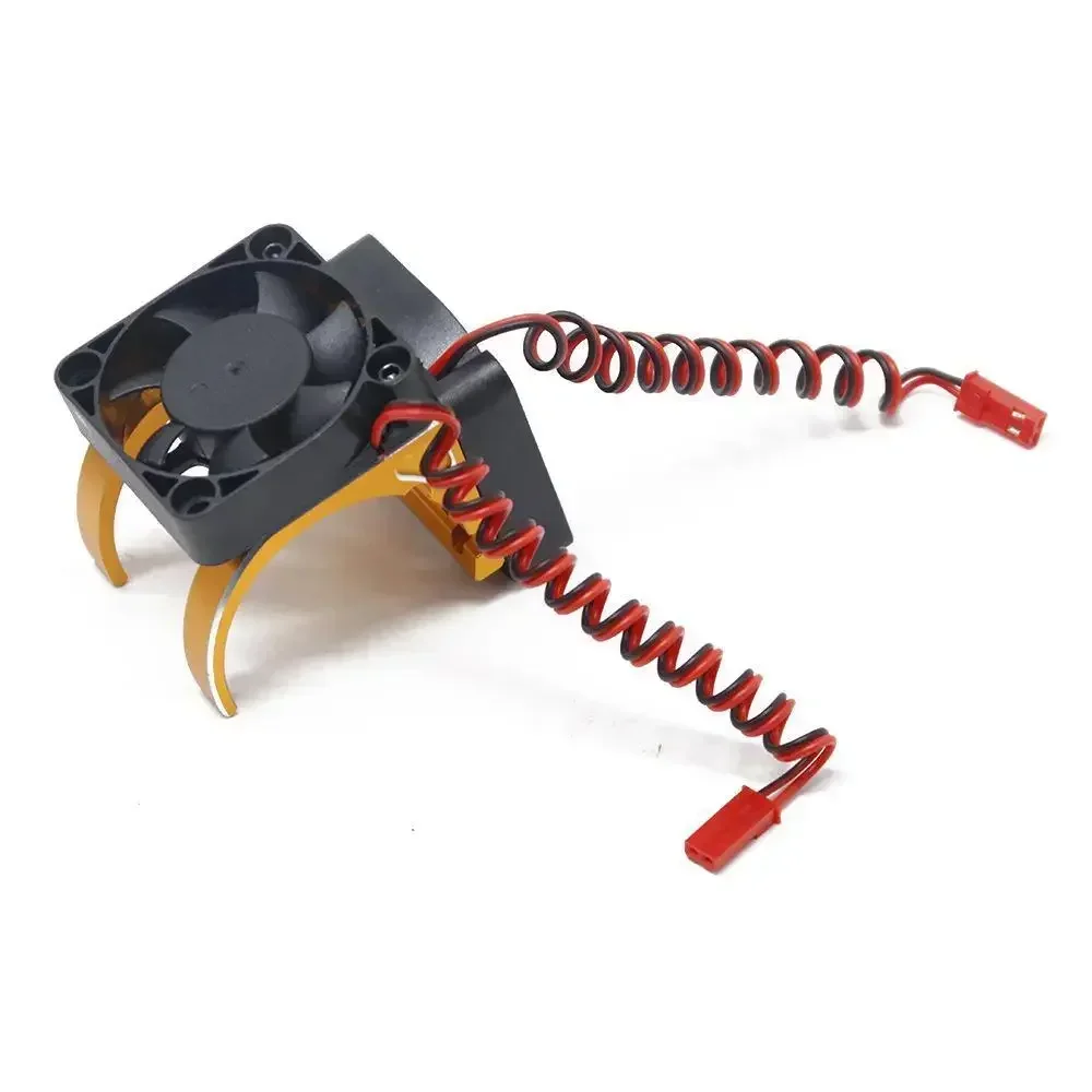 

42mm Motor Dual Cooling Fan Heat Sink RC Model Car Upgrade Accessories Parts for 4082arrma