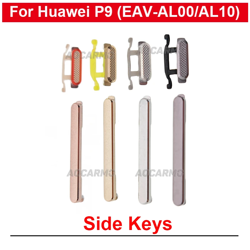 For Huawei P9 EVA-AL00 EVA-AL10 Power On OFF Volume Buttons Side Keys Replacement Part Silver Pink Gold Grey