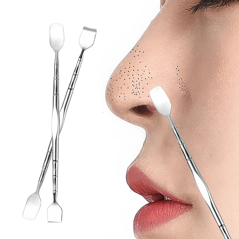 

Double Head Stainless Steel Professional Blackhead Remover Blemish Extractor Tool Pimple Comedone Removal For Face