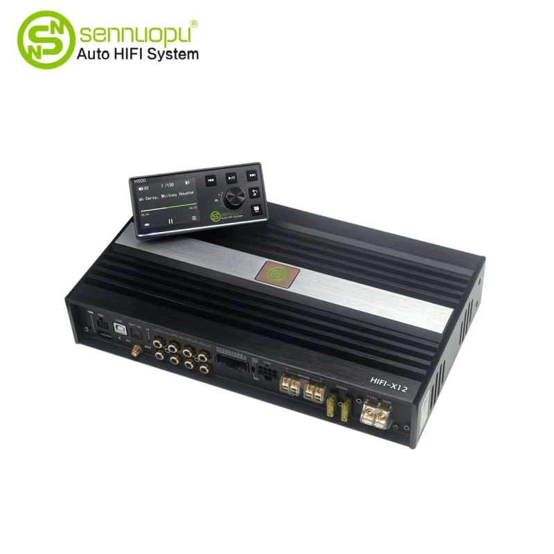 Sennuopu X12 10 Channel Dsp Processor Bluetooth Car Audio Amplifier 1000w 12 V Auto  Stereo 8 Ch Automotive Amp for Car Sound