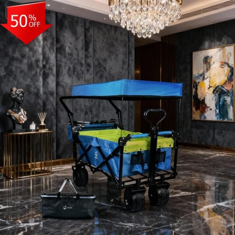 

Bicycle Trailer Wheels Trolley Folding Stair Climbing Trolley Foldable Crawler Crawler Wheel Barrow Mini Cart Wagon Playa Car