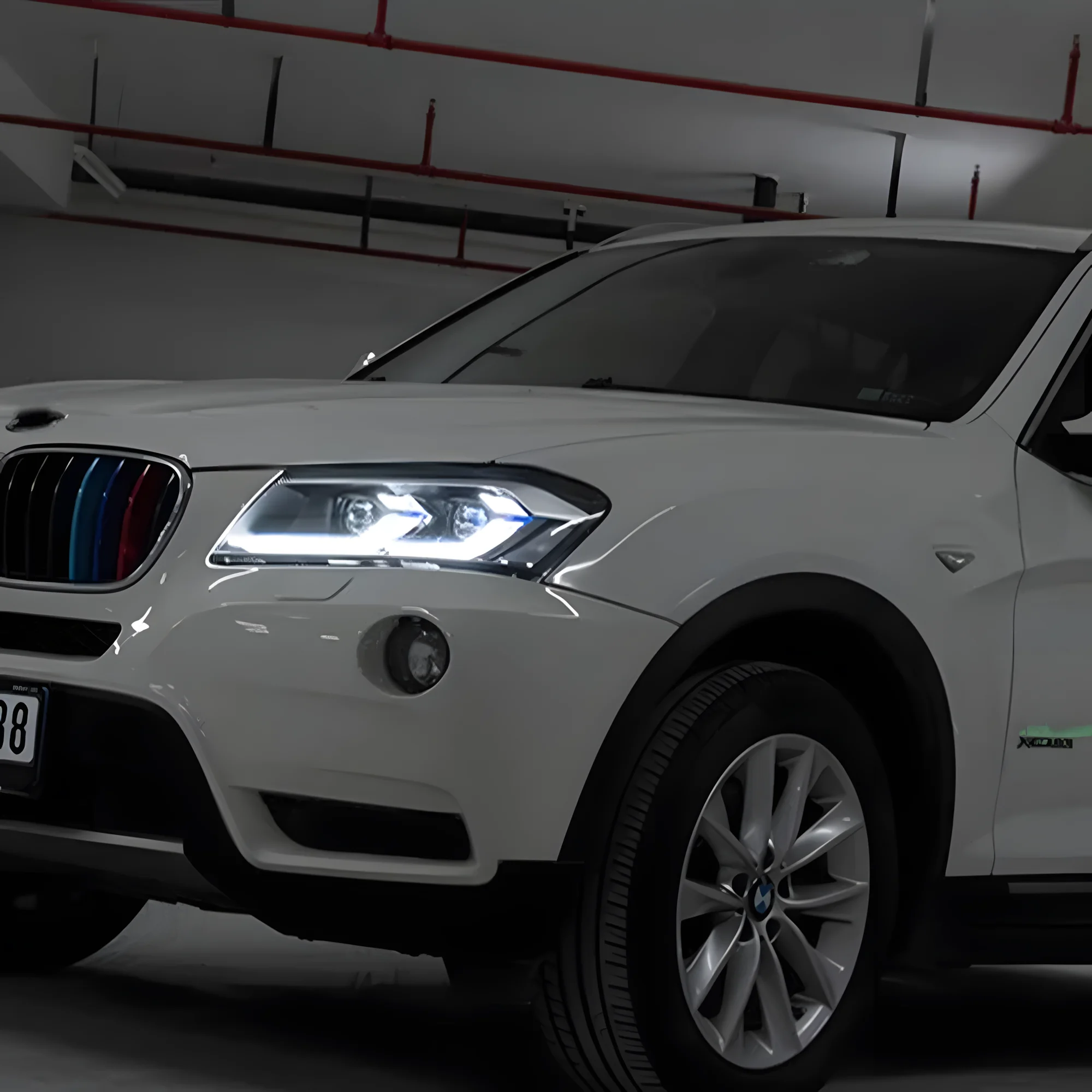 

Для BMW X3 F25 25i 28i 30i 2010-2013 светодиодные передние фонари автомобиля в сборе, обновление, высококачественные динамические линзы проектора DRL, аксессуары