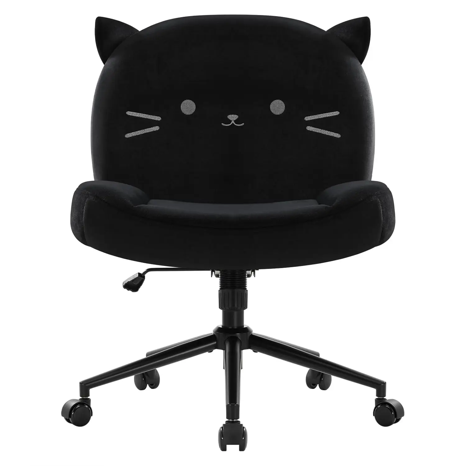 

Office Desk Chair with Wheels,Ergonomic Criss Cross Legged Computer Chair with Fabric Padded, Height Adjustable