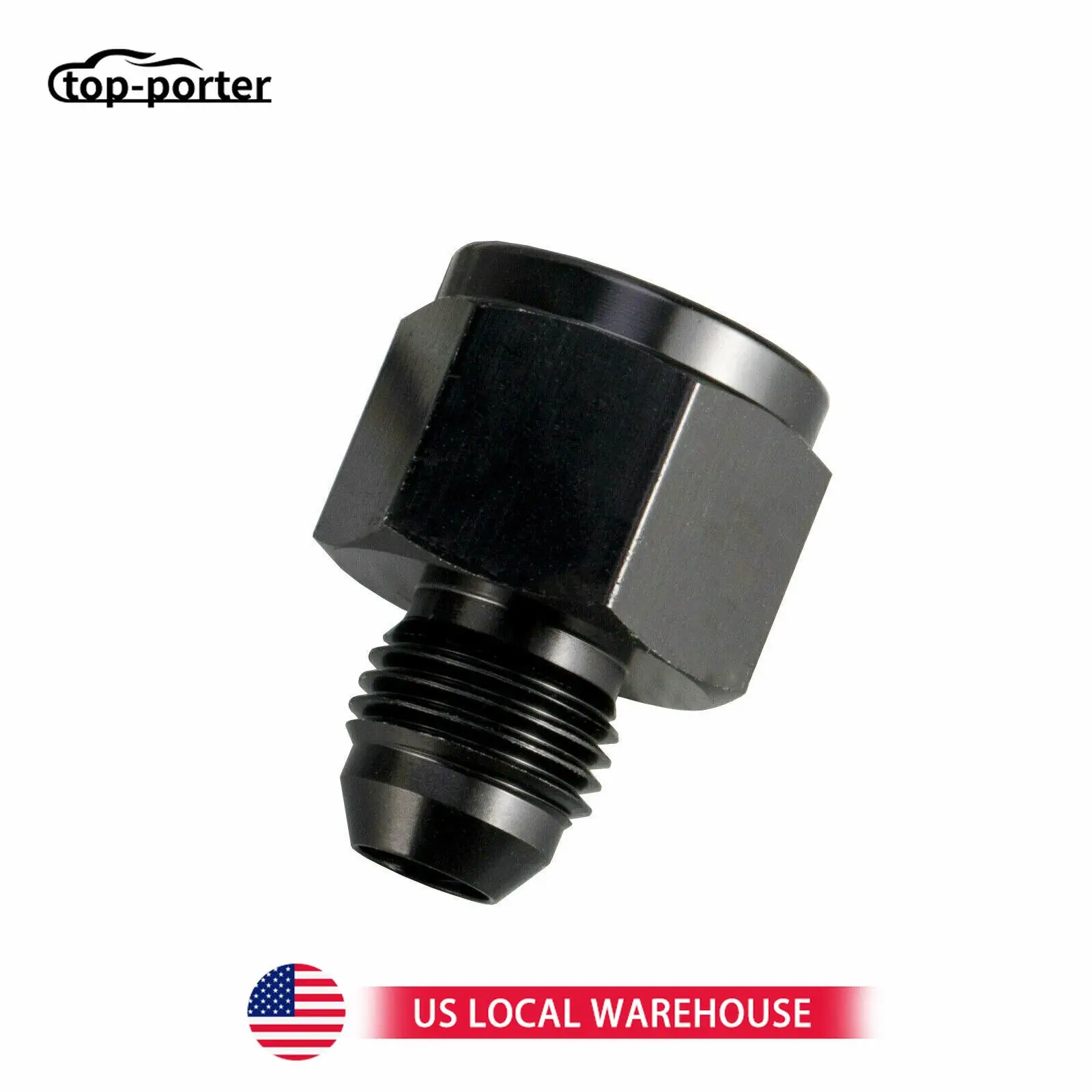 Universal -10 AN Female -6 AN Male AN Flare Fitting Reducer Adapter 10AN To 6AN Black