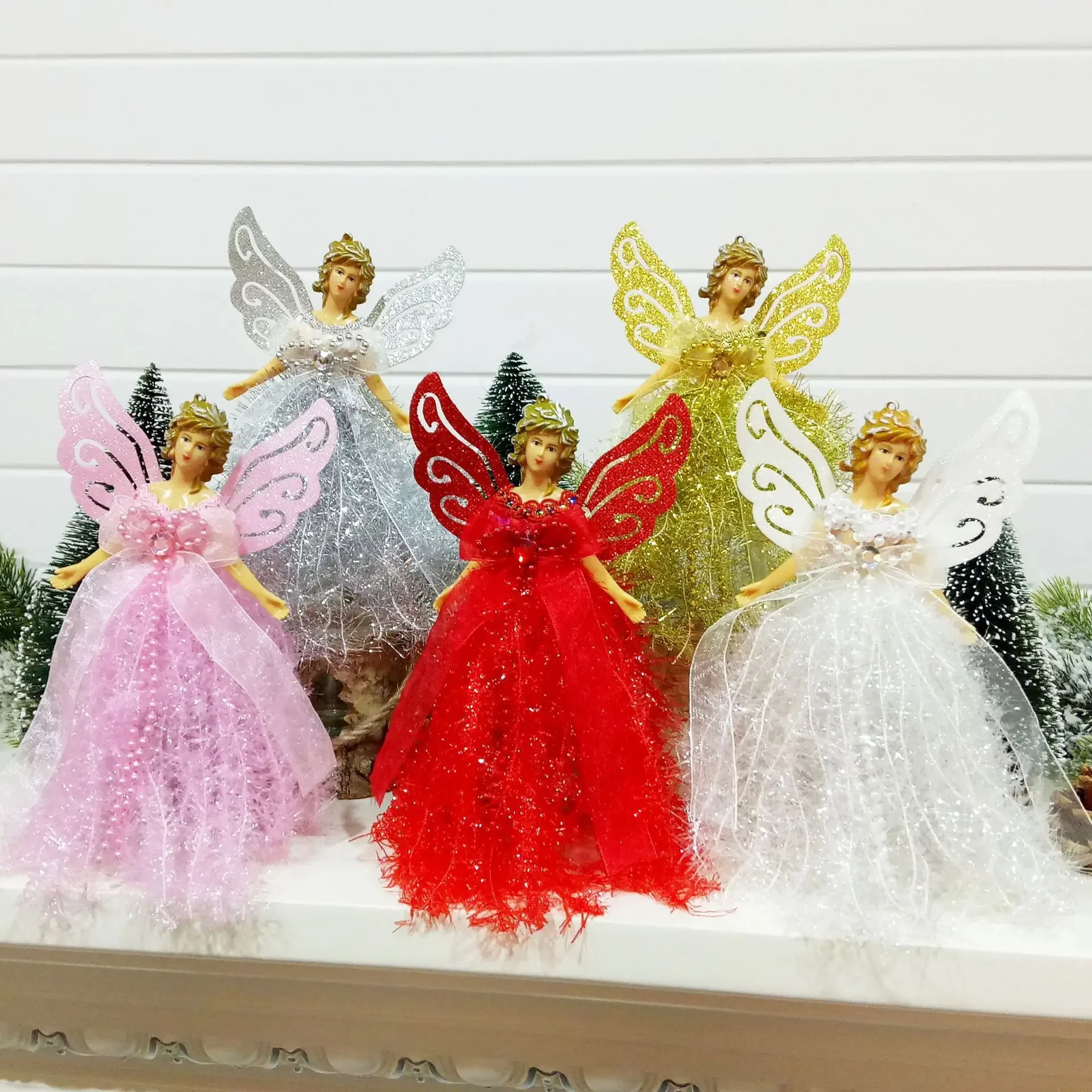 Christmas Angel Pendant Window House Decoration Elf Doll Decorations Plush Crafts New Year's Holiday Party Must-Have Goods