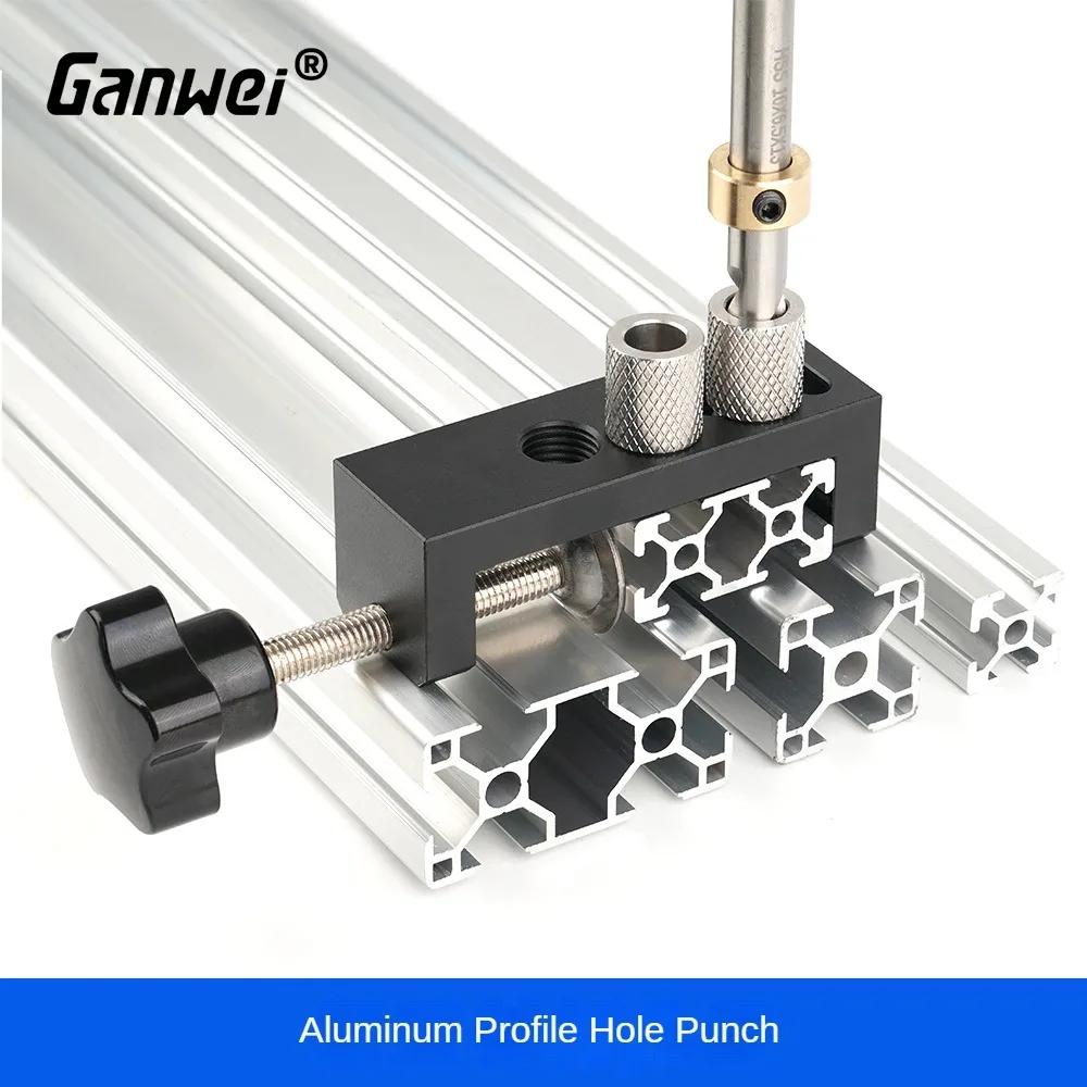 Aluminum Profile Punching Assistant 203040 Punching Connection Countersunk Head Universal National Standard European Double Hole